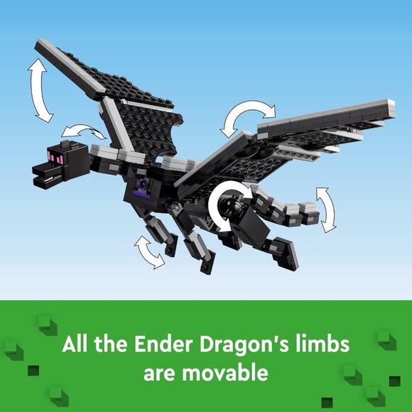 RETIRED! The Ender Dragon and End Ship | LEGO Minecraft (21264) | Factory Sealed - Picture 4 of 6